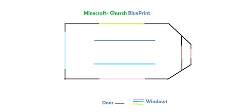 Minecraft- Church BluePrint by Shonnababy18 on DeviantArt