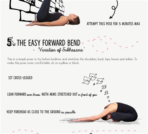 Bedtime Yoga Chart - Best Infographics