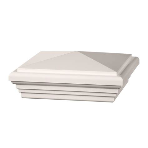 Veranda 5 in. x 5 in. White Vinyl Classic Style Fence Post Cap-144065 - The Home Depot