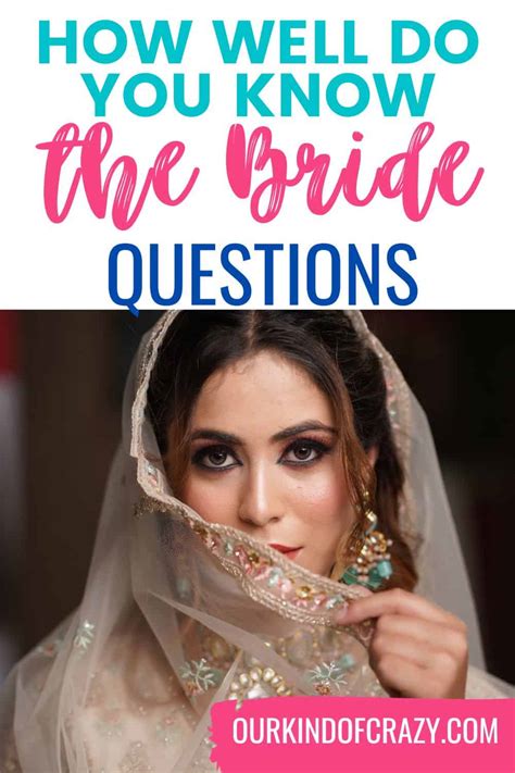 How Well Do You Know The Bride: Questions For Bridal Shower