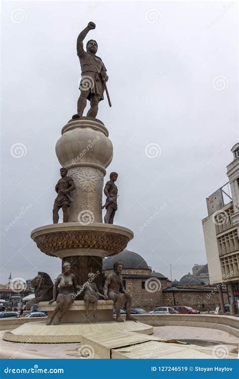 Philip II of Macedon Monument in Skopje, Republic of Macedonia ...