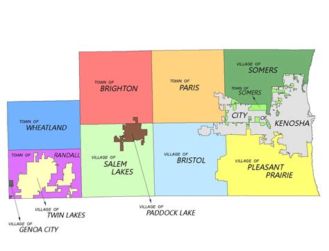 Municipal Map | Kenosha County, WI - Official Website