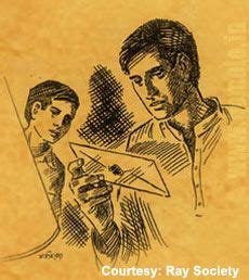 uro chithi.. Feluda and topshe | Character art, Illustration art, Ink sketch