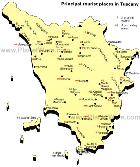 Map Italy Tuscany - Share Map