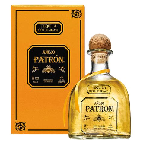 Tequila Patron Añejo 750 ml 15874 - Bodegas Alianza