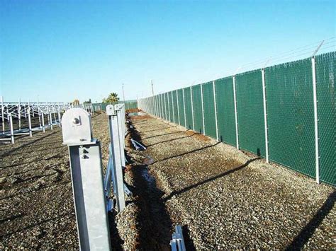 Solar Fence Installation - C & W Construction Specialties