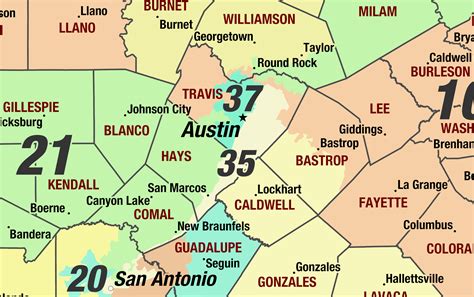 Texas 2024 Congressional Districts Wall Map by MapShop - The Map Shop