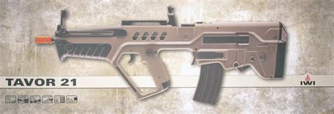 IWI Tavor 21 Competition Electric AEG Airsoft Gun - Dark Earth