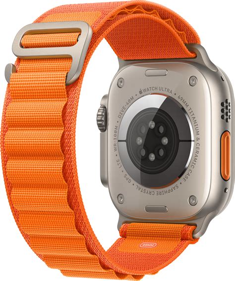 Apple Watch Ultra GPS + Cellular, 49mm Titanium Case with Orange Alpine ...