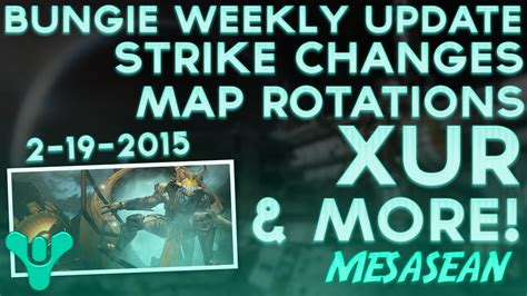 Bungie Weekly Update. Weekly Heroic Strikes, Xur's Exotic Engrams, map rotations and more! - YouTube