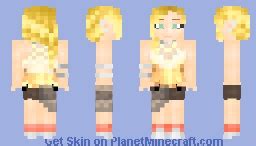 Cream Halter Top Outfit Minecraft Skin