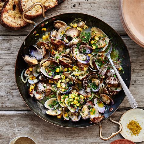 Steamed Clams with Corn Recipe | Bon Appétit