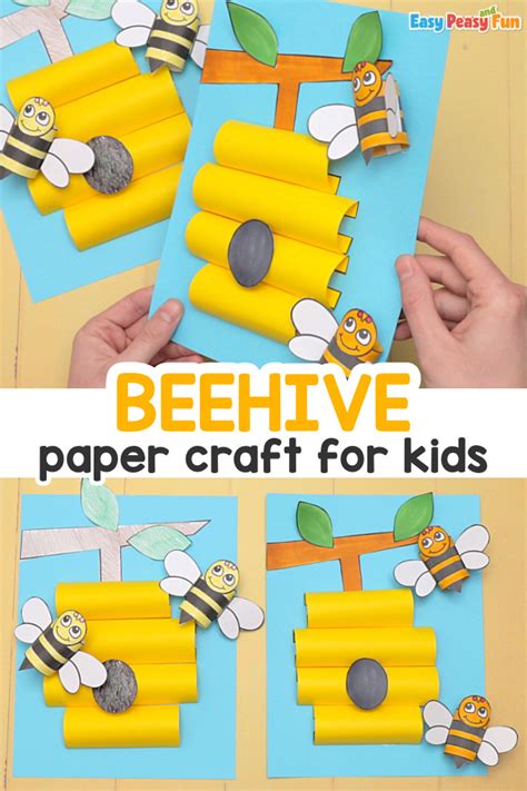 Beehive Paper Craft - Easy Peasy and Fun