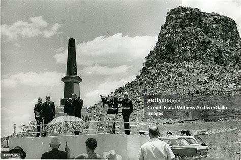 Memorial of the 24th Regiment after the Battle of Isandlwana. Left to... News Photo - Getty Images