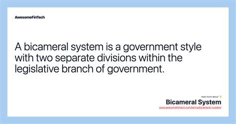 Bicameral System | AwesomeFinTech Blog