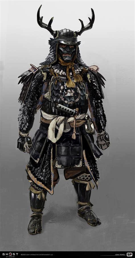 Ghost of Tsushima - Sakai armor and early gosaku sketches, John powell ...