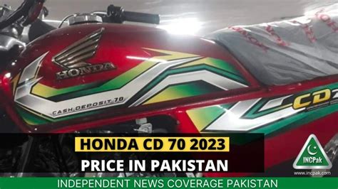 Honda CD 70 2023 Price In Pakistan - INCPak