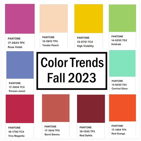 Trending Brand Colors 2024 - Helsa Jonell