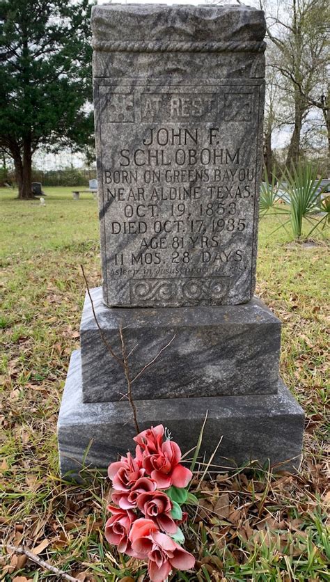 Aldine History: Schlobohm Cemetery – East Aldine Management District