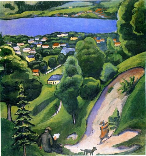 August Macke | Auguste macke, Amenagement jardin, Paysage