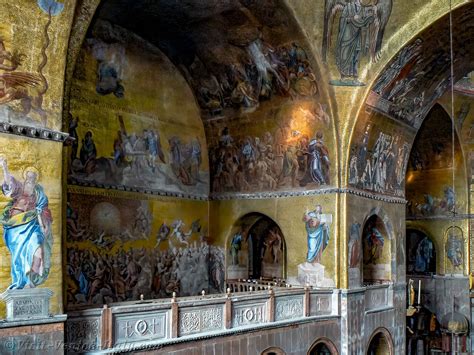 Saint-Mark the Golden Basilica mosaics in Venice Italy