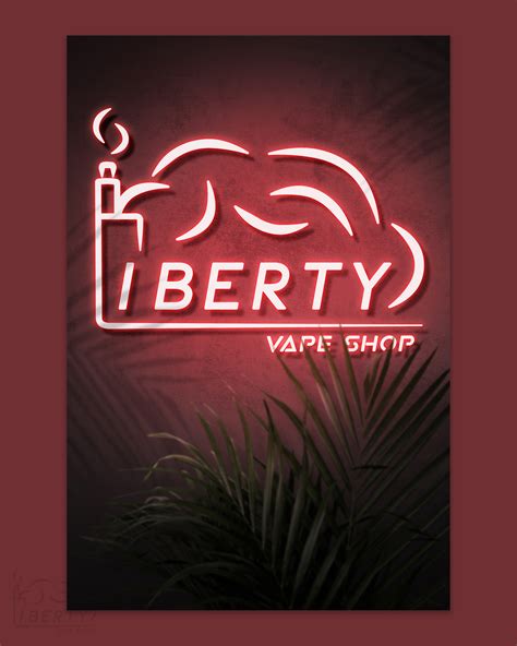 Liberty neon signboard :: Behance