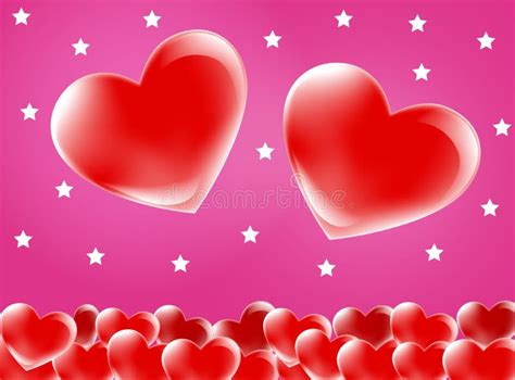 Red love heart background stock vector. Illustration of bright - 7758690