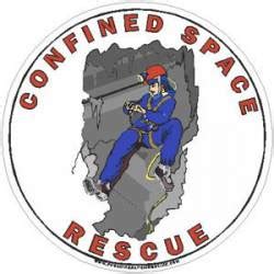 Confined Space Rescue Stickers, Decals & Bumper Stickers