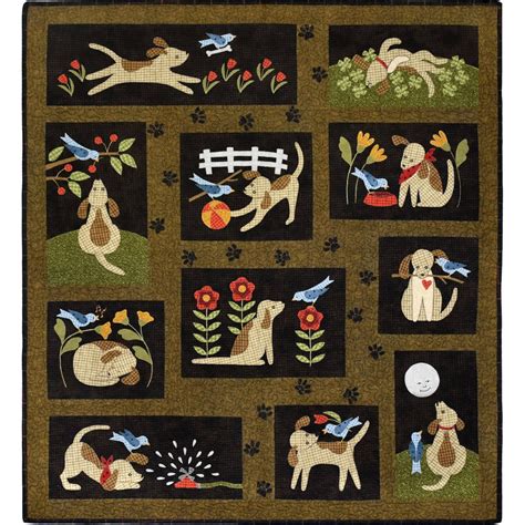 You Lucky Dog - New - PreCut/PreFused Flannel Quilt Kit - By Bonnie ...