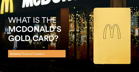 What Is The McDonald's Gold Card? - Foundered