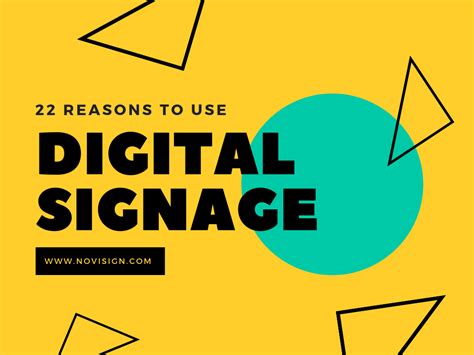 22 Reasons to Begin Using Digital Signage