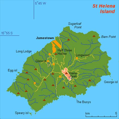 Mapas da Ilha de Santa Helena | Reino Unido - Enciclopédia Global™