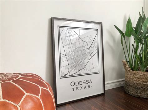 Odessa Texas Map digital Download - Etsy