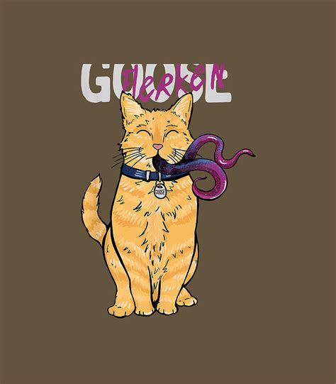 Captain Marvel Goose Cool Name For A Cat Cartoon Style1 Digital Art by Kaspav Elowy - Fine Art ...