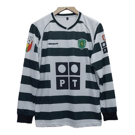 2001-03 Sporting Lisbon Cristiano ronaldo Full Sleeve Jersey | Retro ...