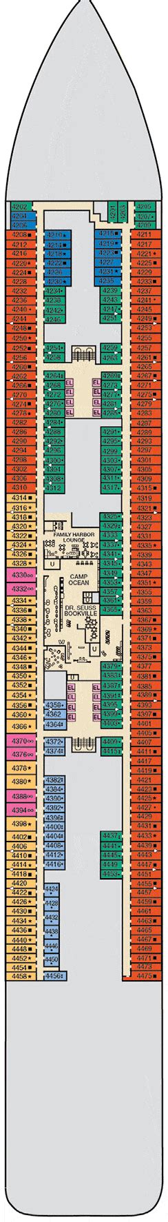 Carnival Jubilee Deck plan & cabin plan