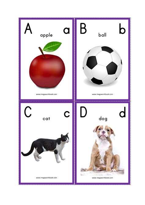 Alphabet Flashcards - ABC Flashcards - Letter Flashcards - MegaWorkbook