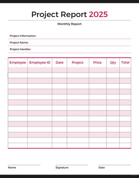 20+ Project Report Template - Free Sample, Example, Format Download | Free & Premium Templates