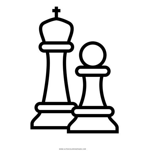 Chess Pieces Coloring Pages