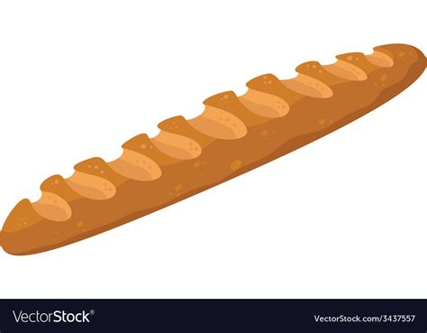 Baguette funny Royalty Free Vector Image - VectorStock