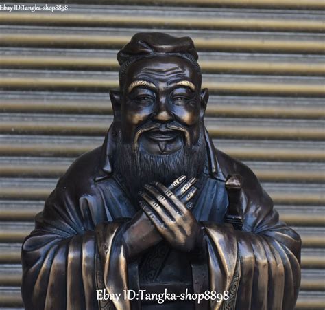 21" Pure Bronze Ancient Kongzi Kong Zi Kong Fuzi Confucius Confucian Statue – Gasthaus zum Harbach