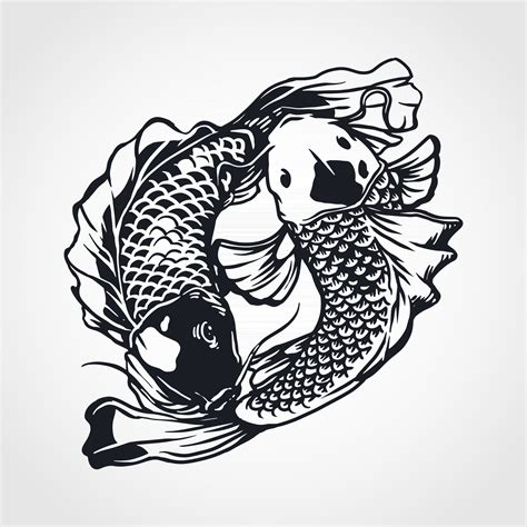 Yin Yang Fish Vector Art, Icons, and Graphics for Free Download