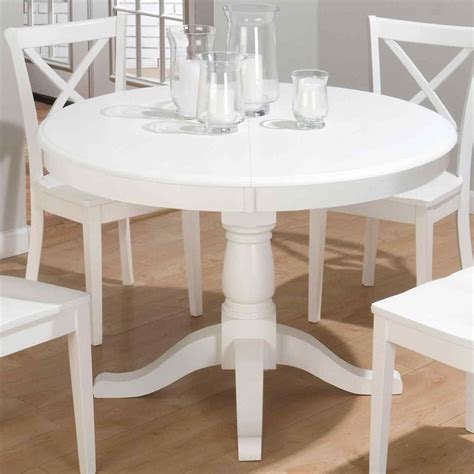 White Kitchen Table Chairs | Stuhlede.com | Round kitchen table, Round pedestal dining, Oval ...