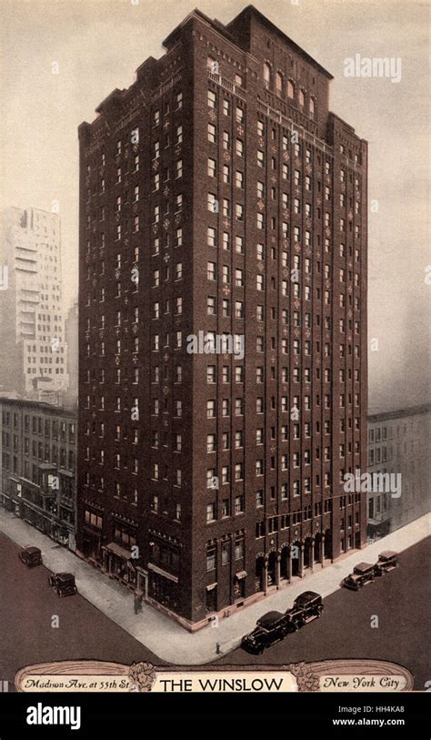 The Winslow Hotel at Madison Avenue at 55th Street New York City, USA Stock Photo, Royalty Free ...