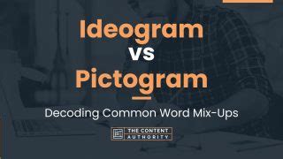 Ideogram vs Pictogram: Decoding Common Word Mix-Ups