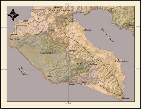 Osa Peninsula Maps - TOURISM INFORMATION CENTER