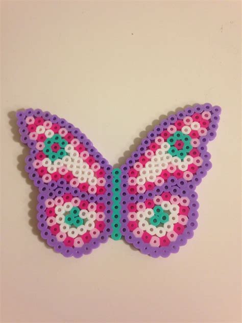 Perler Bead Butterfly Perler Bead Patterns Perler Beads Designs ...