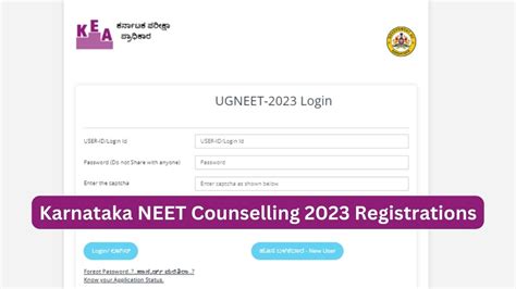 KEA NEET UG 2023 Counselling Starts, Check Karnataka NEET Counselling ...