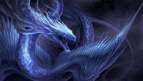 Blue Crystal Dragon by sandara on DeviantArt