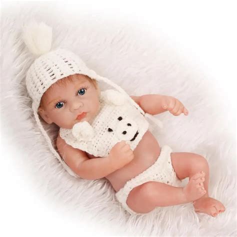 NPK 26cm Full Silicone Reborn Baby BOY Dolls real baby alive Dolls Mini ...